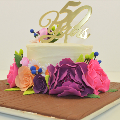 Flower Theme Cake -1