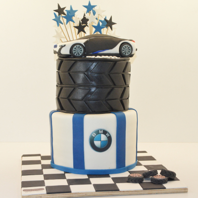 BMW Wheel Theme Cake - 1