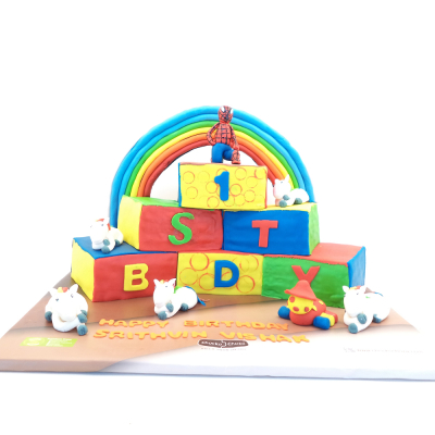 1st Birthday Theme Cake 1