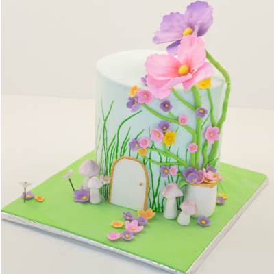 Flower Theme Cake - 3