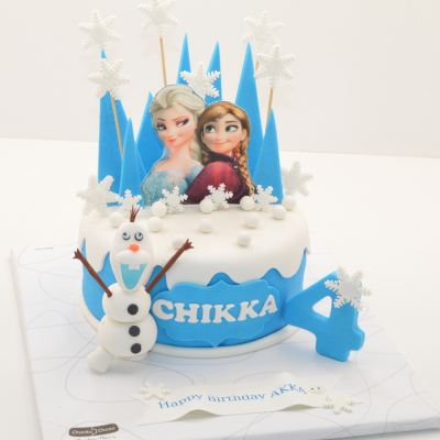Eliza Frozen Theme Cake - 1