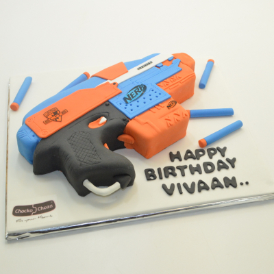 Gun Theme Cake - 1