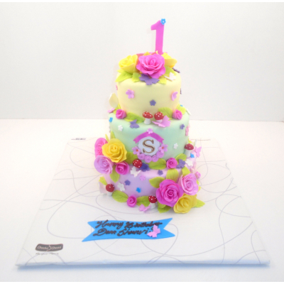 Flower Theme Cake - 8