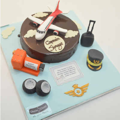 Aeroplane Theme Cake - 1 