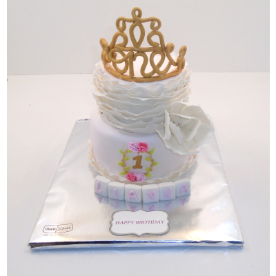 Girl Baby Birthday Theme Cake - 2