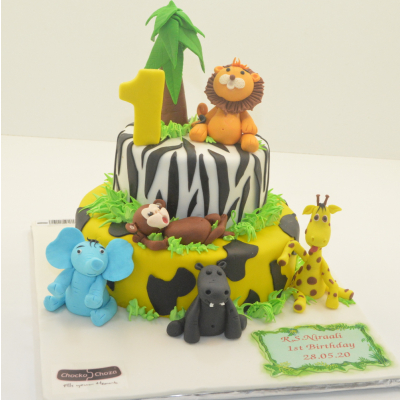 Jungle Theme Cake - 10