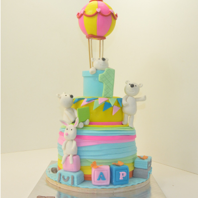 1st Birthday Theme Cake 4