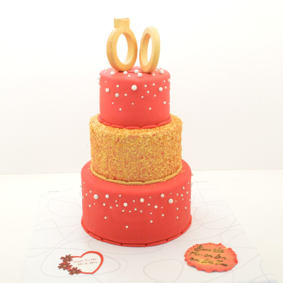 Wedding Theme Cake 